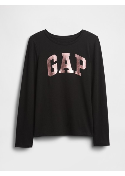 Kız Çocuk Siyah Gap Logo T-Shirt fırsatları