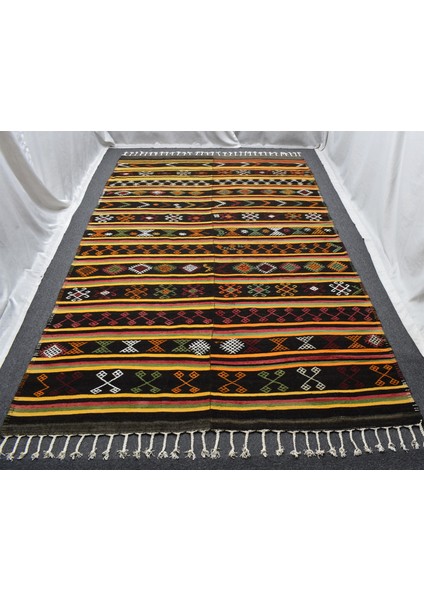 El Dokuması Doğal Devasa Karapınar Yörük Yün Kilim 6366 modelleri