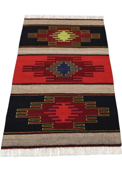 Yeni El Dokuma Görkemli Şarkışla Sivas Yün Kilim 6382