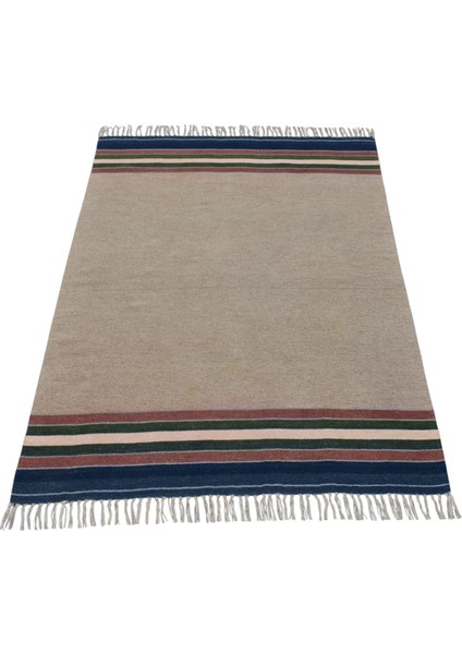 El Dokuma Şaheser Tek Renk Balıkesir Yün Kilim 6359