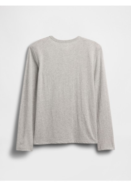 Erkek Çocuk Gri Gap Logo T-Shirt modelleri