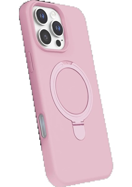 Apple iPhone 16 Pro Regal Magsafe Standlı Kapak - Açık Pembe fiyatları