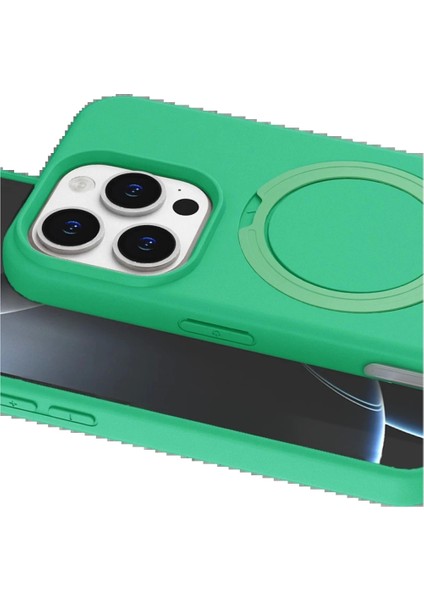 Apple iPhone 16 Pro Max Regal Magsafe Standlı Kapak - Yeşil fırsatları