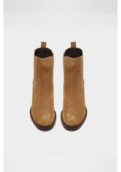 Narita-Tr Bot Yüksek Topuklu Bot - Naturel