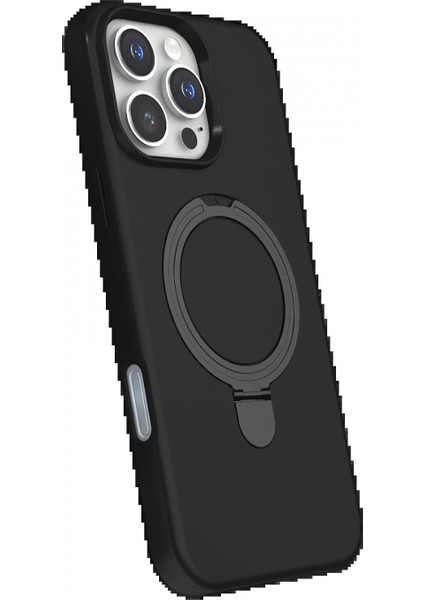 Apple iPhone 16 Pro Regal Magsafe Standlı Kapak - Siyah fiyatları