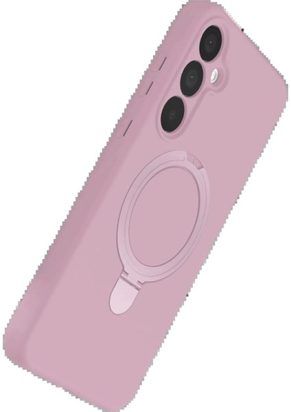 Samsung Galaxy A25 5g Regal Magsafe Standlı Kapak - Açık Pembe modelleri