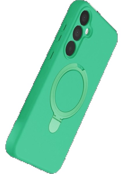 Samsung Galaxy A15 4g Regal Magsafe Standlı Kapak - Yeşil modelleri