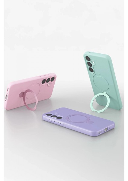 Samsung Galaxy A15 4g Regal Magsafe Standlı Kapak - Yeşil indirimleri