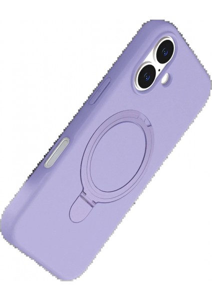 Apple iPhone 16 Plus Regal Magsafe Standlı Kapak - Lila fırsatları