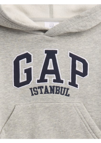 Erkek Bebek Gri Gap Relaxed Logo Sweatshirt fiyatları