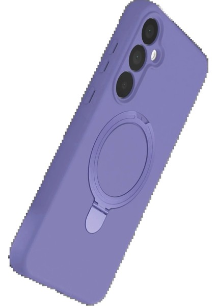 Samsung Galaxy A25 5g Regal Magsafe Standlı Kapak - Lila modelleri