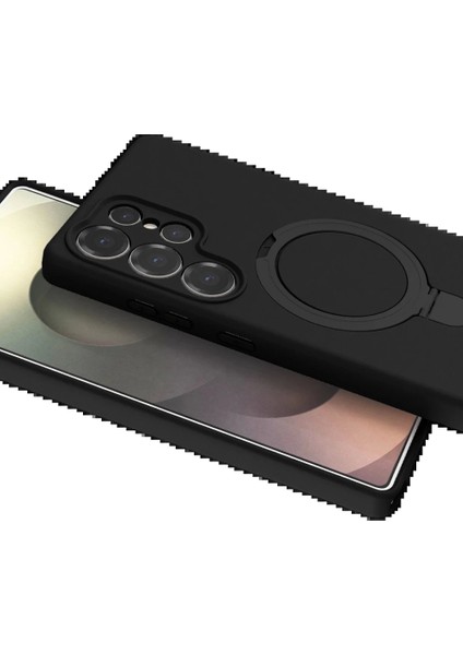 Samsung Galaxy S24 Ultra Regal Magsafe Standlı Kapak - Siyah fırsatları