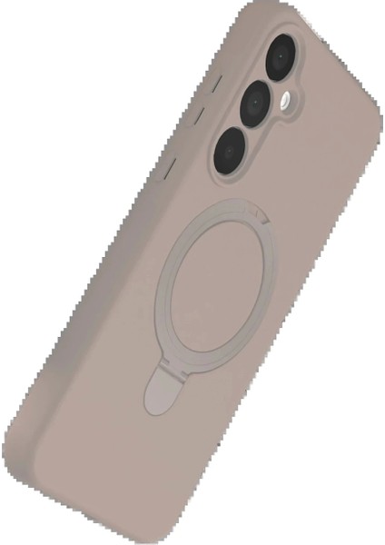 Samsung Galaxy A25 5g Regal Magsafe Standlı Kapak - Çöl Titanyum modelleri