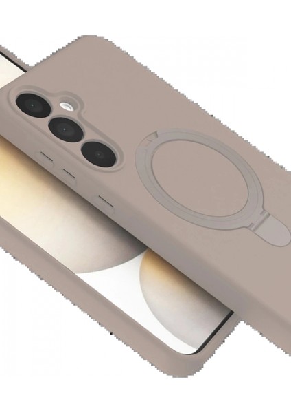 Samsung Galaxy A25 5g Regal Magsafe Standlı Kapak - Çöl Titanyum fırsatları