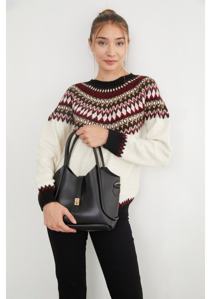 Suni Deri Fermuarlı Yavrulu Kol Çantası fiyatları