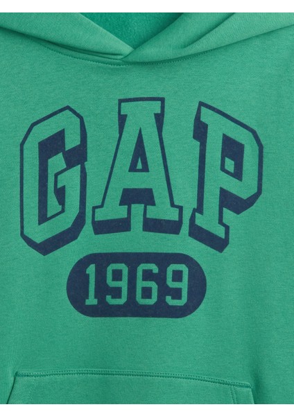 Erkek Çocuk Yeşil Vintagesoft Gap Logo Sweatshirt modelleri