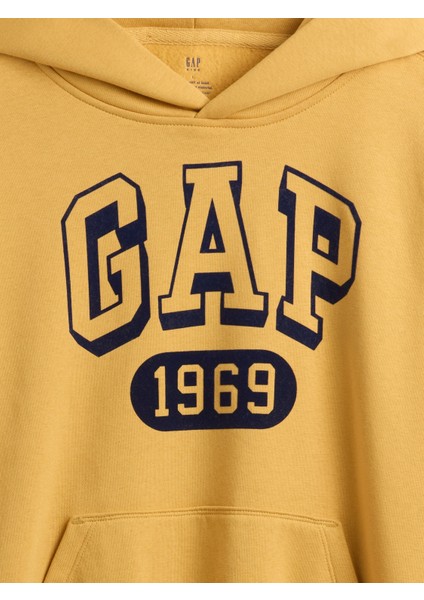 Erkek Çocuk Sarı Vintagesoft Gap Logo Sweatshirt modelleri