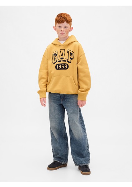 Erkek Çocuk Sarı Vintagesoft Gap Logo Sweatshirt fırsatları