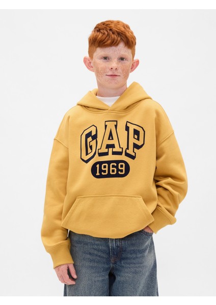 Erkek Çocuk Sarı Vintagesoft Gap Logo Sweatshirt