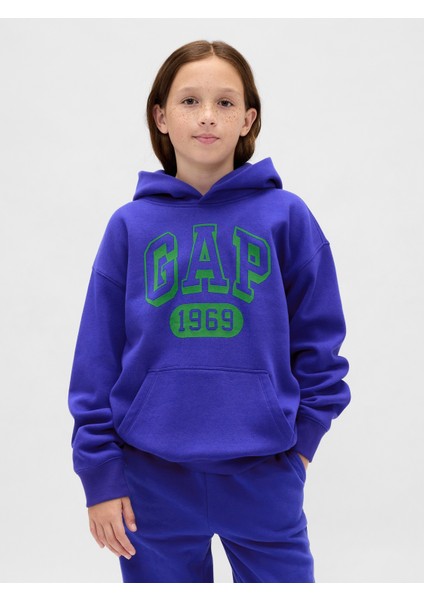 Erkek Çocuk Mavi Vintagesoft Gap Logo Sweatshirt