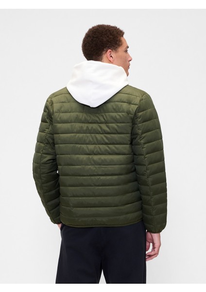 Erkek Haki 100% Geri Dönüştürülmüş Relaxed Coldcontrol Şişme Mont fırsatları