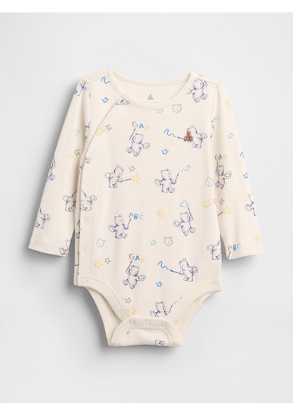 Bebek Krem Brannan Desenli Bodysuit modelleri