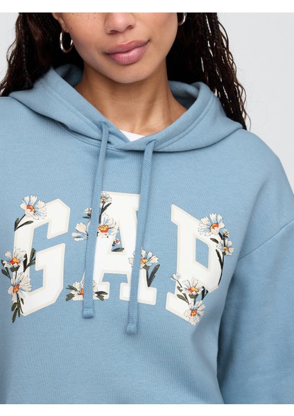 Kadın Mavi Gap Logo Heritage Sweatshirt modelleri