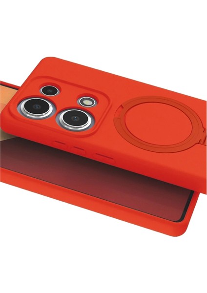 Xiaomi Redmi Note 13 Pro 4g Regal Magsafe Standlı Kapak - Turuncu modelleri