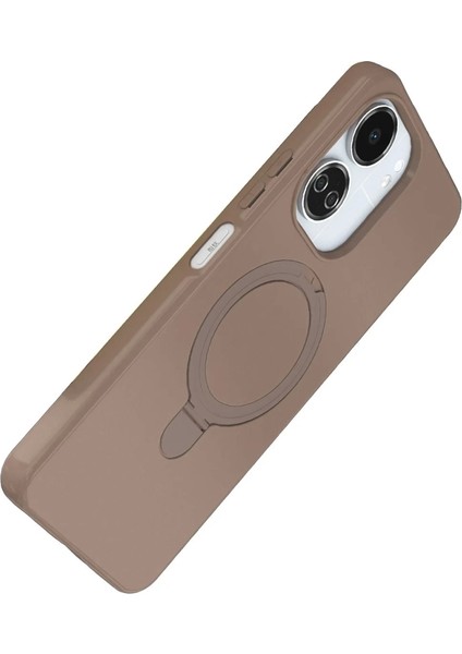 Xiaomi Redmi 13C Regal Magsafe Standlı Kapak - Çöl Titanyum fırsatları