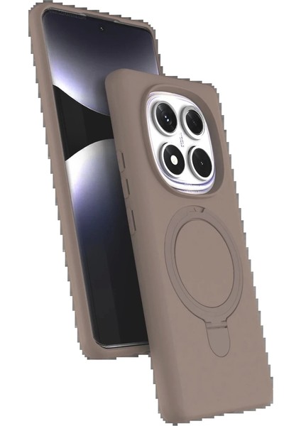 Xiaomi Redmi Note 14 Pro 5g Regal Magsafe Standlı Kapak - Çöl Titanyum