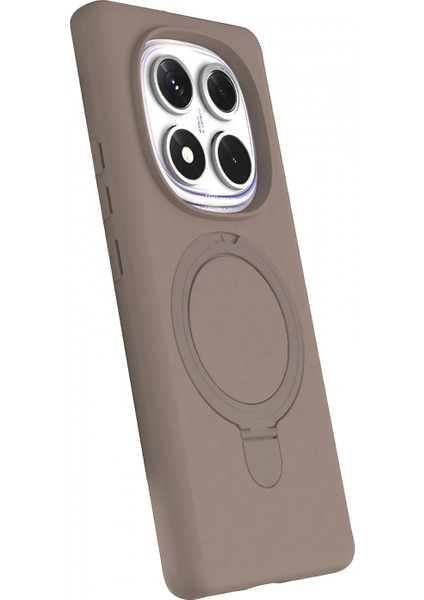 Xiaomi Redmi Note 14 Pro 5g Regal Magsafe Standlı Kapak - Çöl Titanyum modelleri