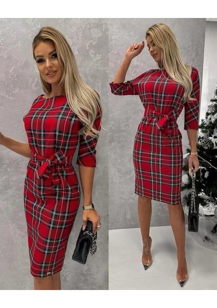 Kadın Dalgıc Kumaş Djıtal Baskılı Elbıse