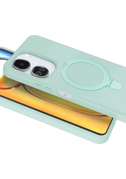 Xiaomi Redmi 13C Regal Magsafe Standlı Kapak - Su Yeşili modelleri