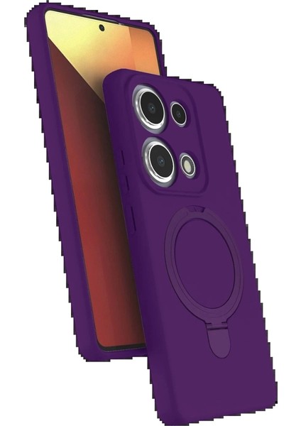 Xiaomi Redmi Note 13 Pro 4g Regal Magsafe Standlı Kapak - Derin Mor