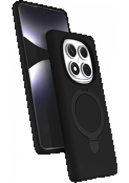Xiaomi Redmi Note 14 Pro 5g Regal Magsafe Standlı Kapak - Siyah