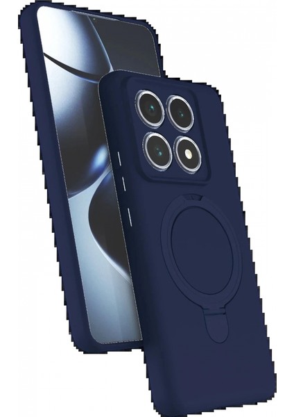 Xiaomi Mi 14T Pro Regal Magsafe Standlı Kapak - Lacivert