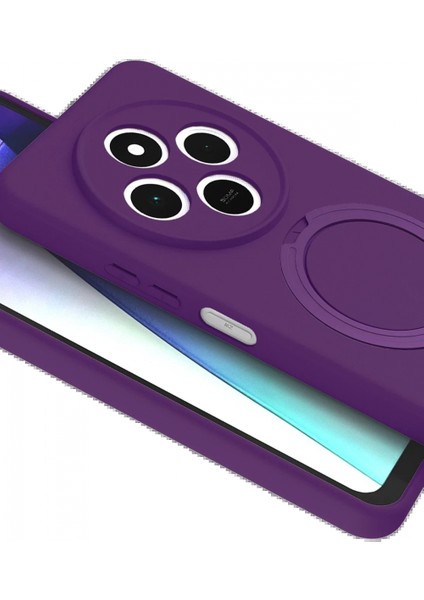 Xiaomi Redmi 14C Regal Magsafe Standlı Kapak - Derin Mor modelleri