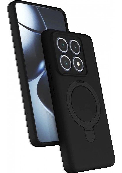 Xiaomi Mi 14T Pro Regal Magsafe Standlı Kapak - Siyah