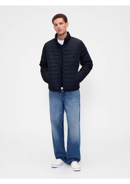 Erkek Lacivert 100% Geri Dönüştürülmüş Relaxed Coldcontrol Şişme Mont indirimleri