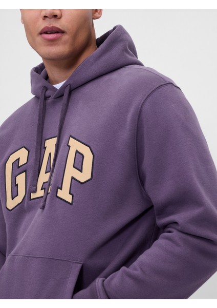 Erkek Koyu Lila Gap Logo Vintage Sweatshirt fırsatları