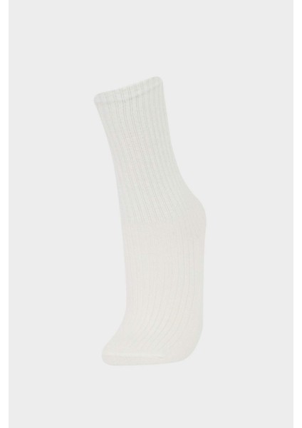 Kız Çocuk 3'lü Pamuklu Uzun Çorap F7212A8NS modelleri