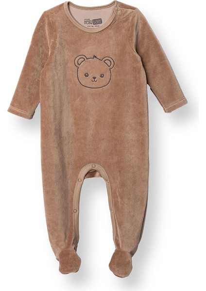 Yenidoğan Kadife Patikli Tulum