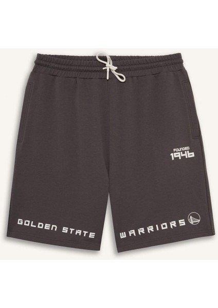 Fit NBA Golden State Warriors Standart Fit Kısa Paça Şort E8753AX25AU