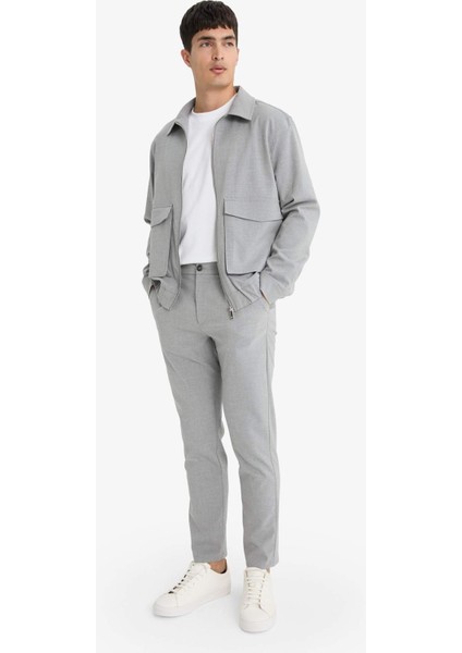 Tailored Regular Fit Beli Lastikli Pileli Cepli Kısa Paça Pantolon E9814AX25AU fırsatları
