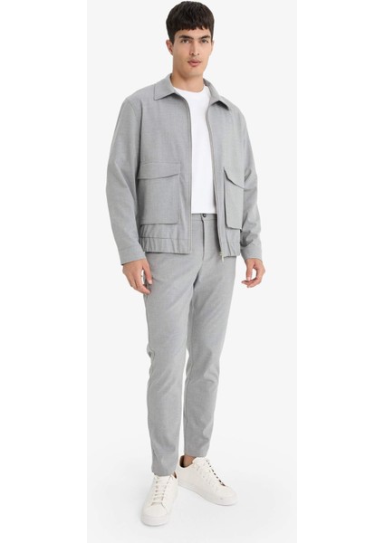 Tailored Regular Fit Beli Lastikli Pileli Cepli Kısa Paça Pantolon E9814AX25AU indirimleri
