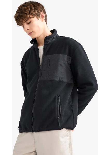 Regular Fit Dik Yaka Fermuarlı Polar Hırka A6892AX25WN modelleri