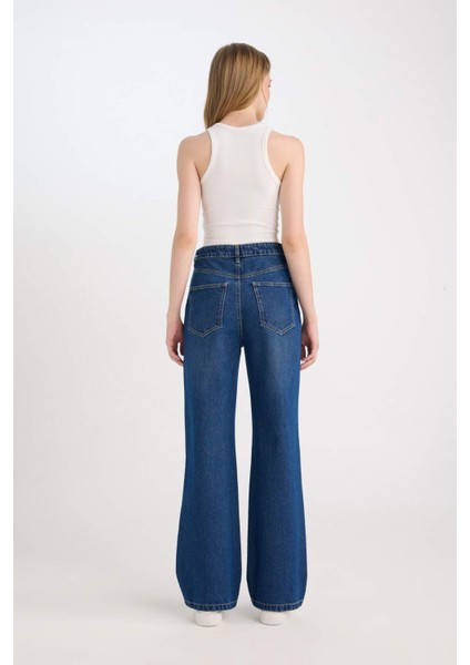 90's Wide Leg Yüksek Bel Uzun Jean Pantolon D6609AX25SP