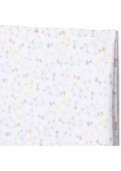 Renkli Kuzu Kız Bebek Müslin Battaniye 100X110CM modelleri