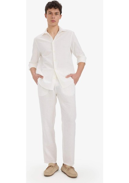 Regular Fit Polo Yaka Pamuklu Uzun Kollu Gömlek E7741AX25AU fiyatları