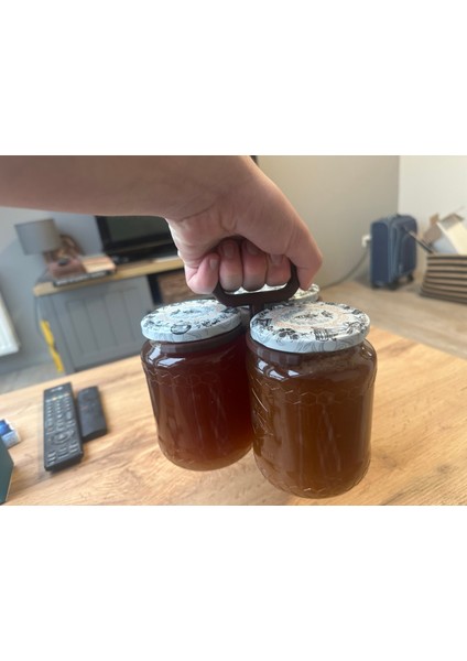 Yeni 3 Kavanoz Tutucu (Sadece Plastik Aparattır!!!)